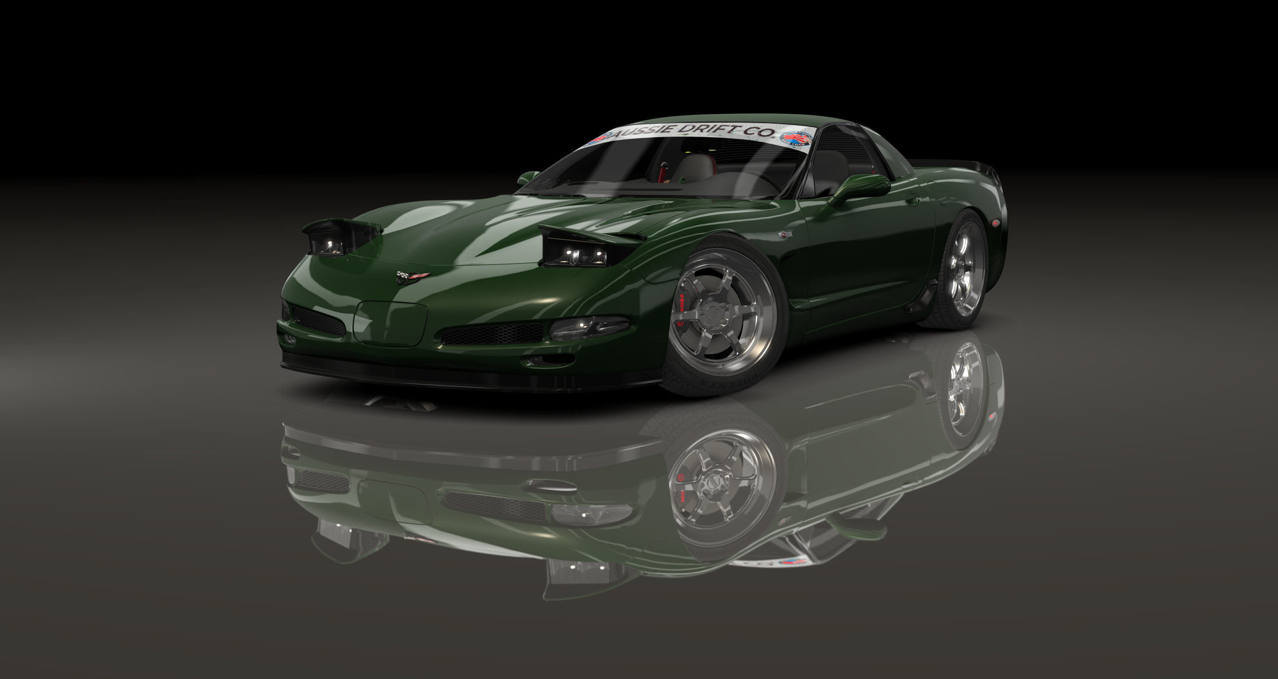 ADC Chevrolet Corvette C5 420, skin 06_lime_rock_green