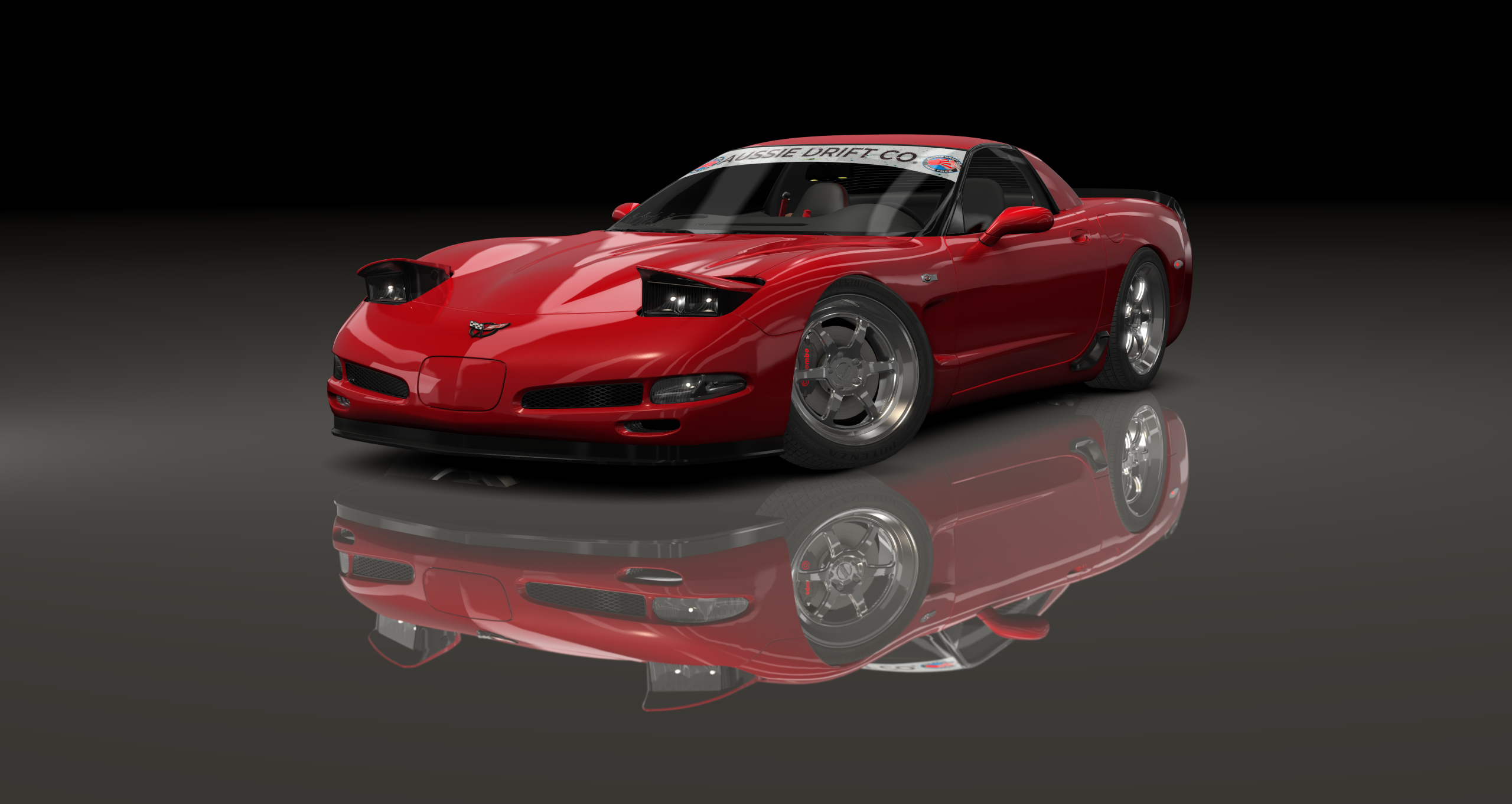 ADC Chevrolet Corvette C5 420, skin Crystal_Red