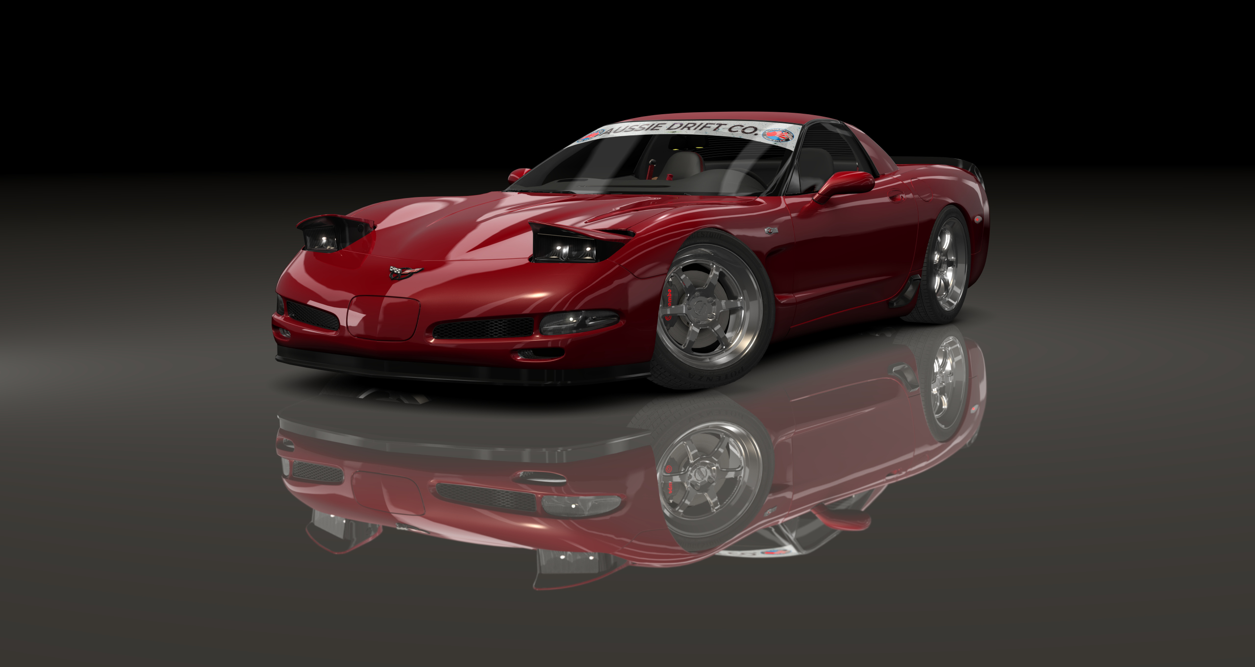 ADC Chevrolet Corvette C5 420, skin Dark_Red_Metallic
