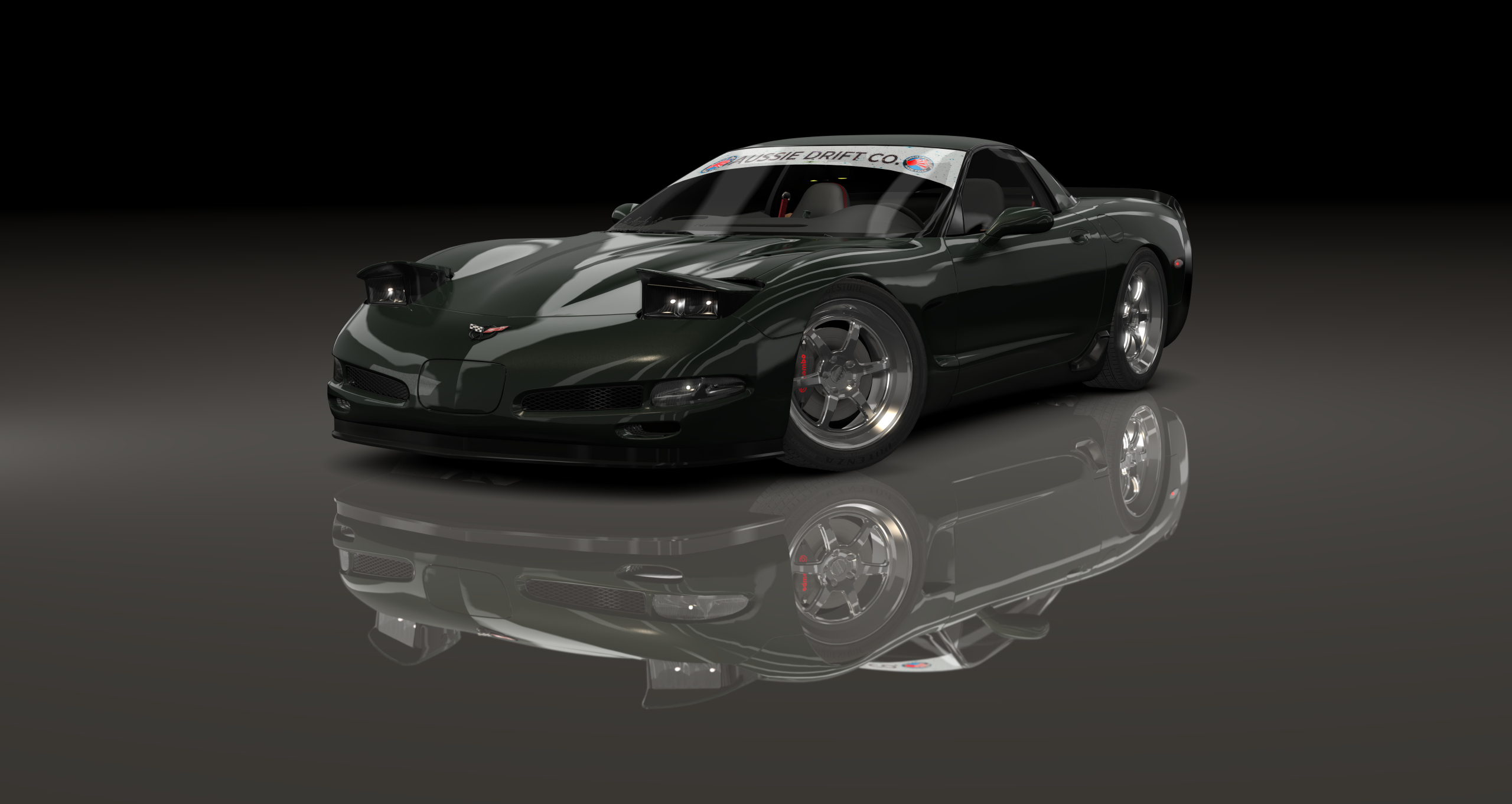ADC Chevrolet Corvette C5 Targa 420, skin Black