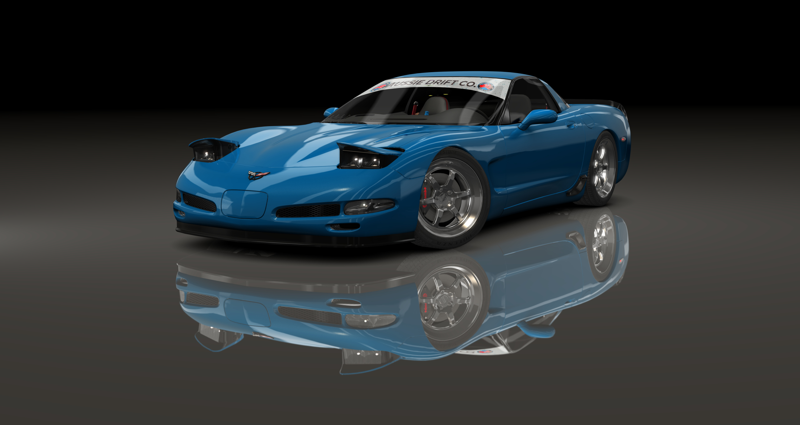 ADC Chevrolet Corvette C5 Targa 420, skin Blue
