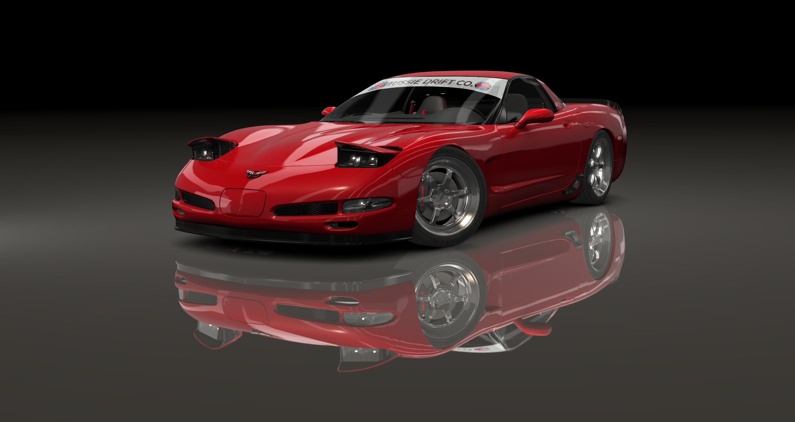 ADC Chevrolet Corvette C5 Targa 420, skin Crystal_Red