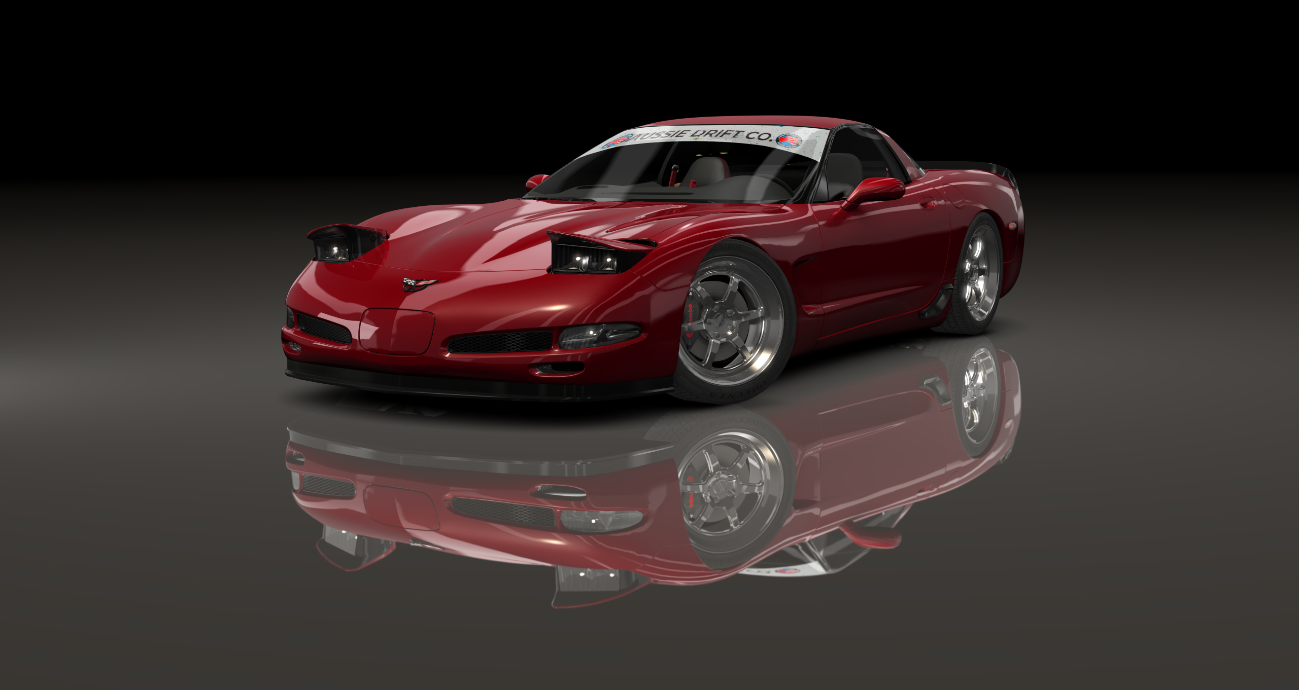 ADC Chevrolet Corvette C5 Targa 420, skin Dark_Red_Metallic