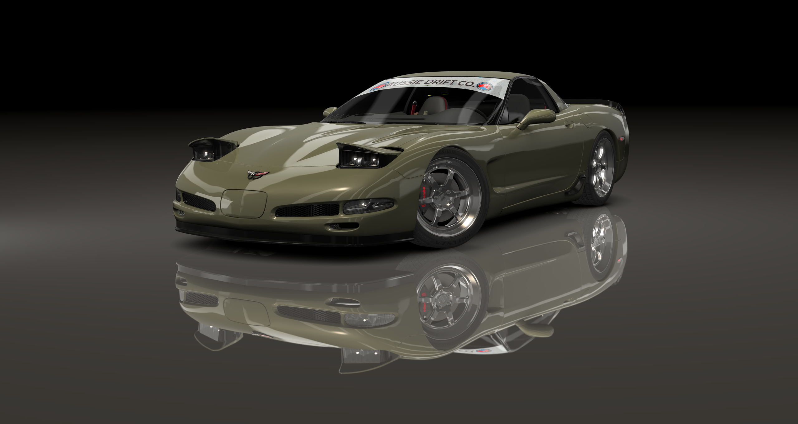 ADC Chevrolet Corvette C5 Targa 420, skin Millennium_Jade