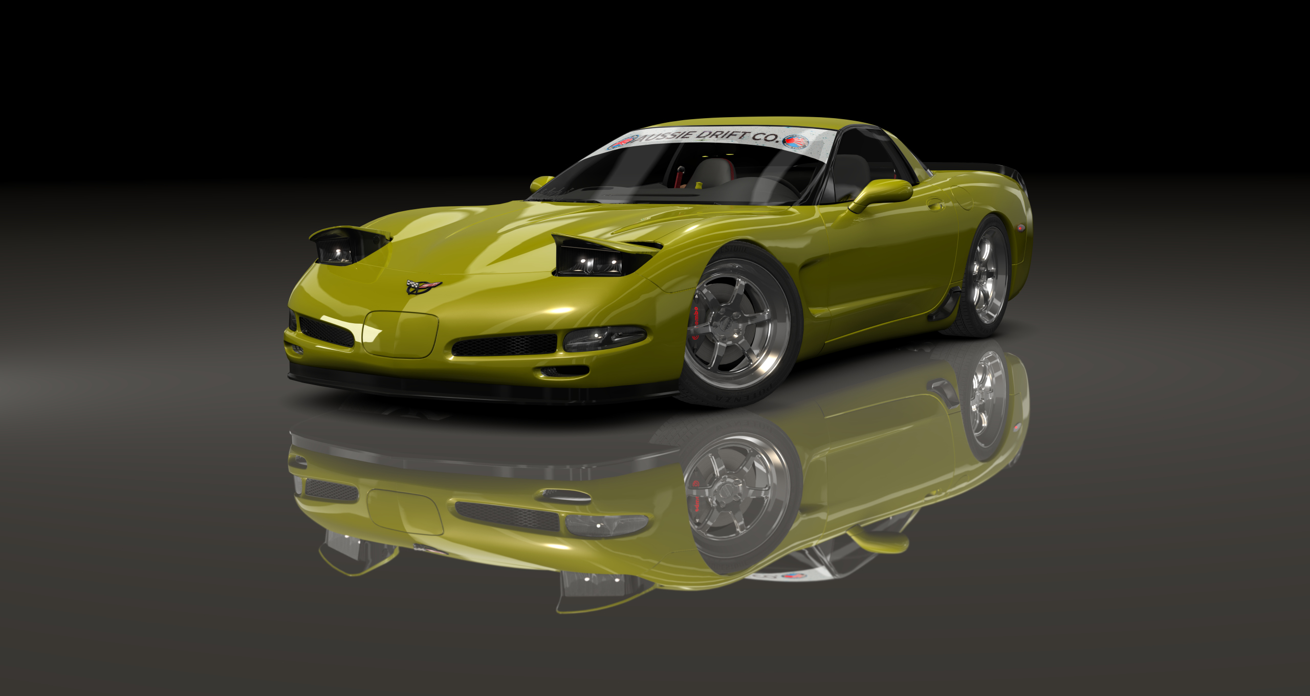 ADC Chevrolet Corvette C5 Targa 420, skin Nismo_Yellow