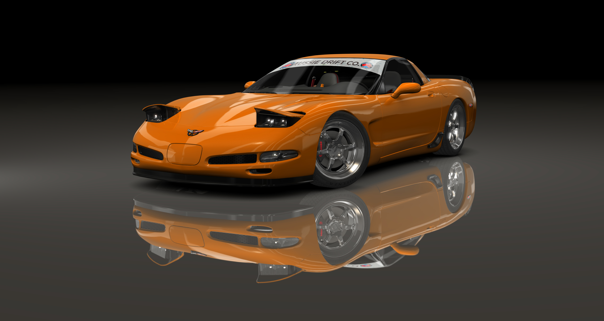 ADC Chevrolet Corvette C5 Targa 420, skin Orange