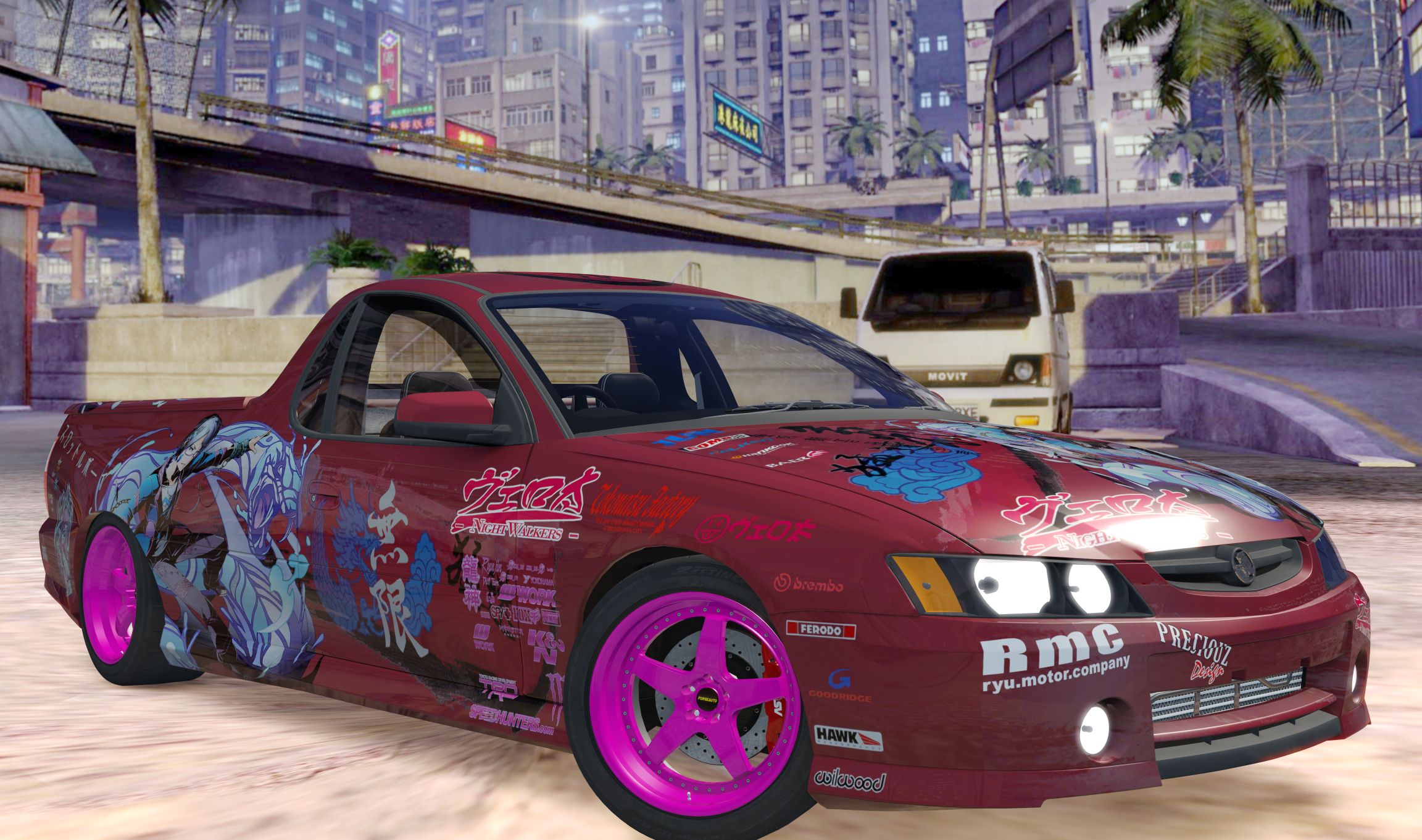 ADC Holden VZ Ute  420, skin Itasha_Red