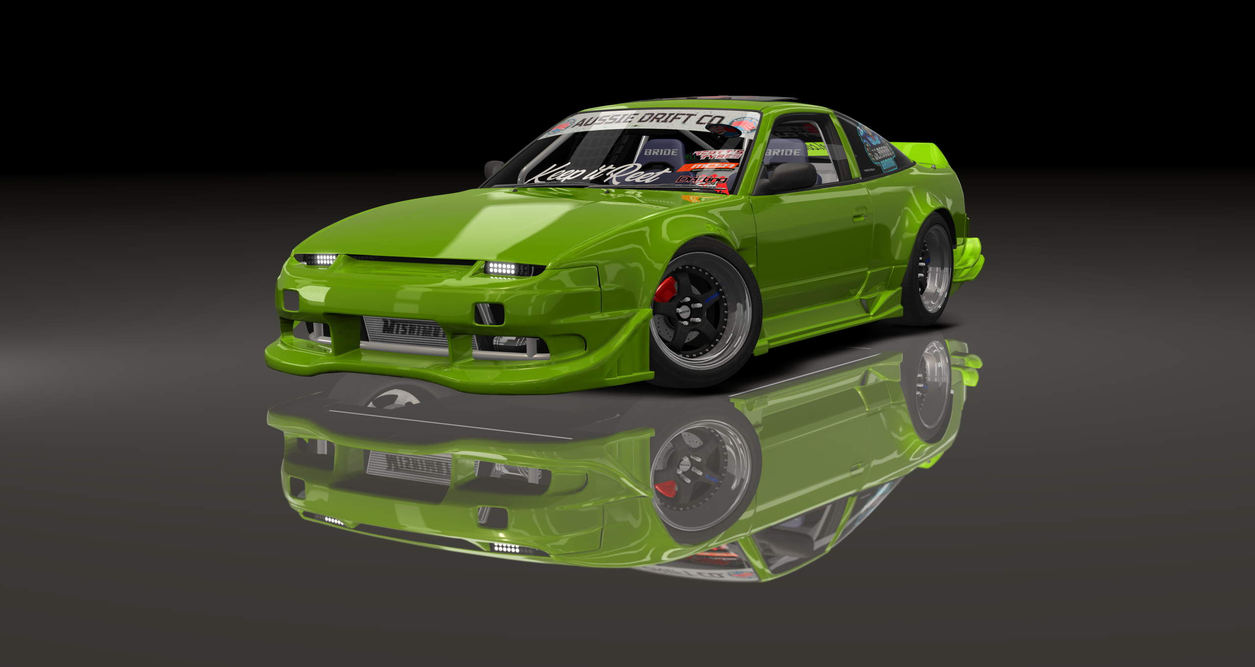 ADC Nissan 180SX  420, skin SKLimeGreen