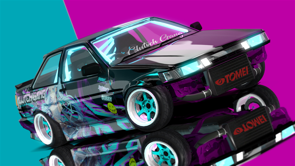 CG AE86 COUPE, skin ShadowMiku