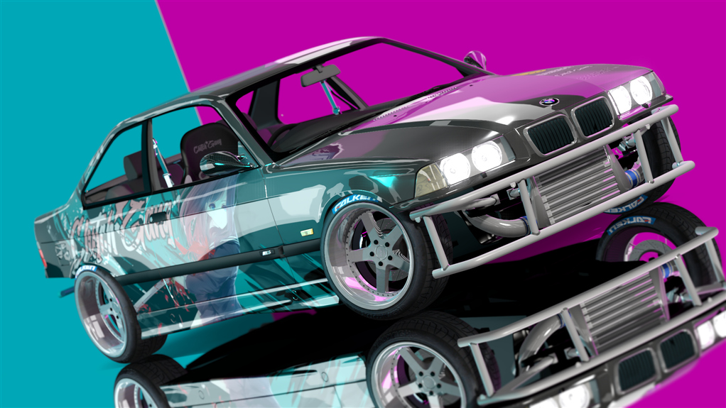 CG BMW E36, skin TheUpsidedown