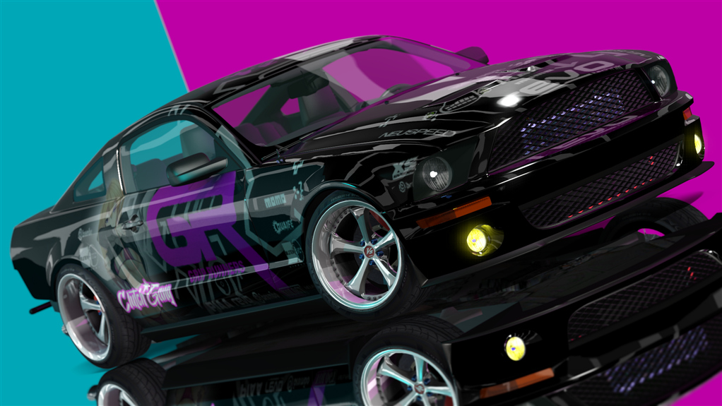 CG GT MUSTANG, skin pink