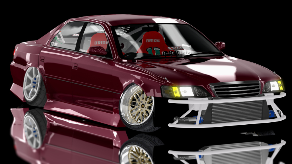 Tando Buddies Cresta JZX100, skin 3l4_wine_red_pearl