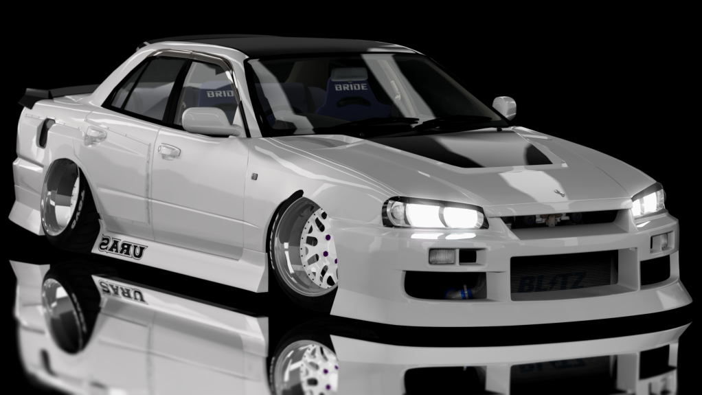 Tando Buddies SKYLINE GT Sedan (ER34), skin Uras_Demo_White