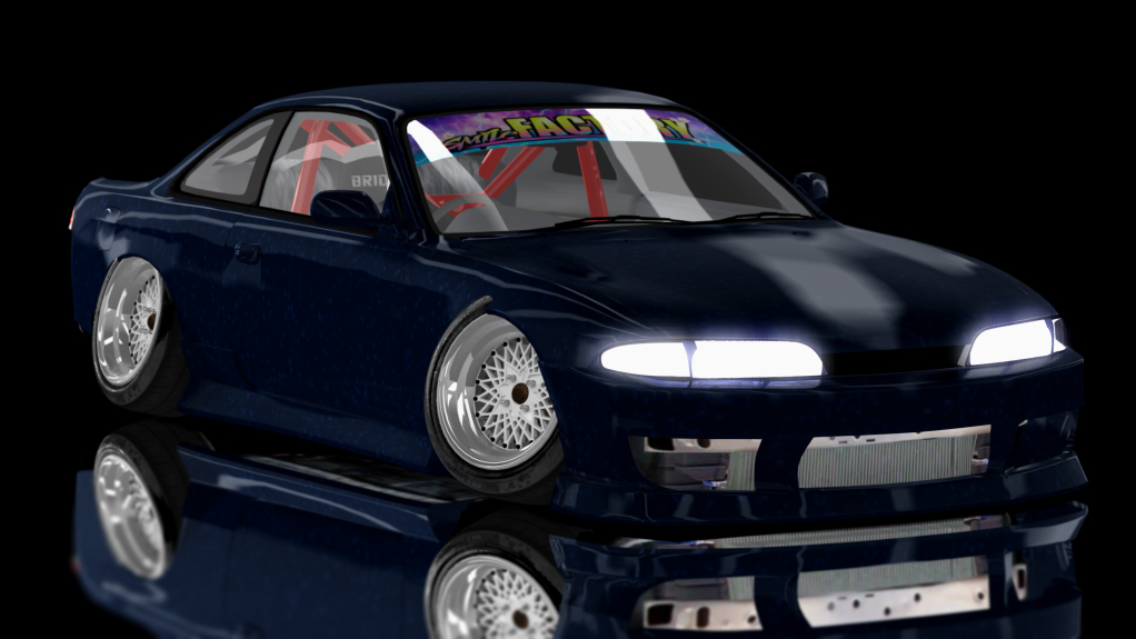 Tando Buddies S14 Zenki Stock Hood, skin Blue_and_white