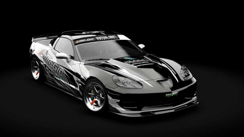 VDC Chevrolet Corvette C6 Public 5.0, skin VDC Black