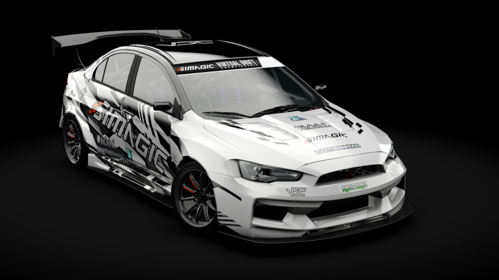VDC Mitsubishi Evo X Public 5.0, skin VDC White