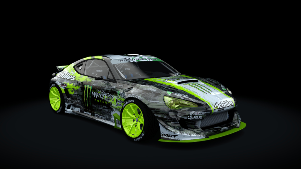 WDT Toyota GT86, skin monster_energy