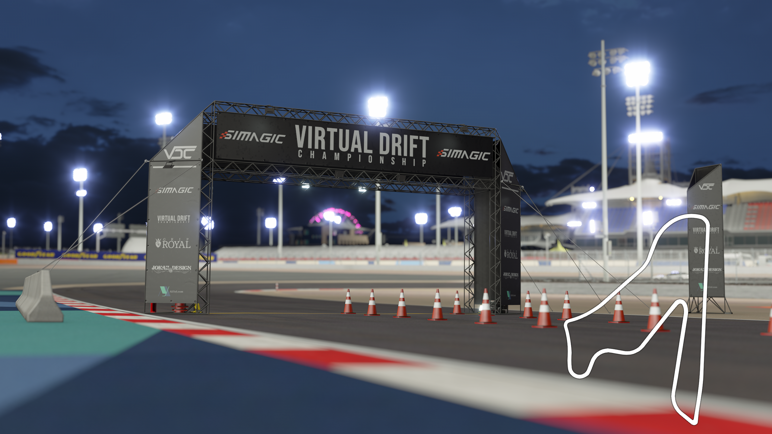 Bahrain International Circuit, layout vdc_layout_a